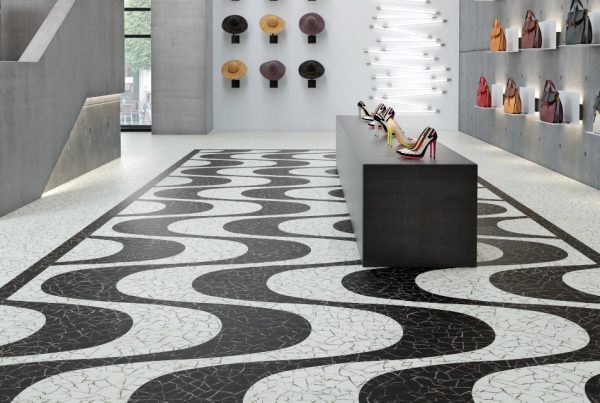 Arctic Mosaic Vinyl Flooring 5094