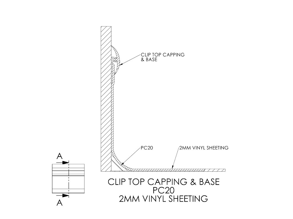 Clip Top Capping CTC30 and Base CB30 Extrusions Clip Top Capping CTC30 and Base CB30 Extrusions