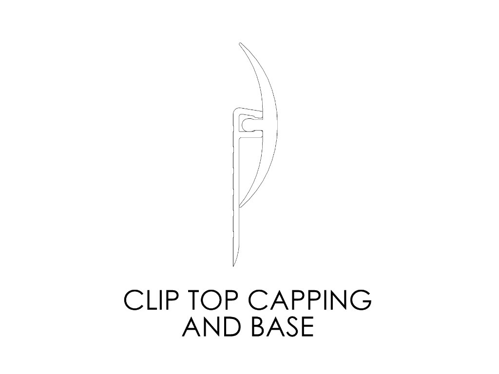 Clip Top Capping CTC30 and Base CB30 Extrusions Clip Top Capping CTC30 and Base CB30 Extrusions