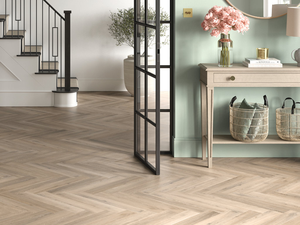 Naked Blond Oak Herringbone RPQ4144 gallery