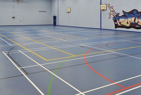 School Blue Vinyl Flooring 7512
