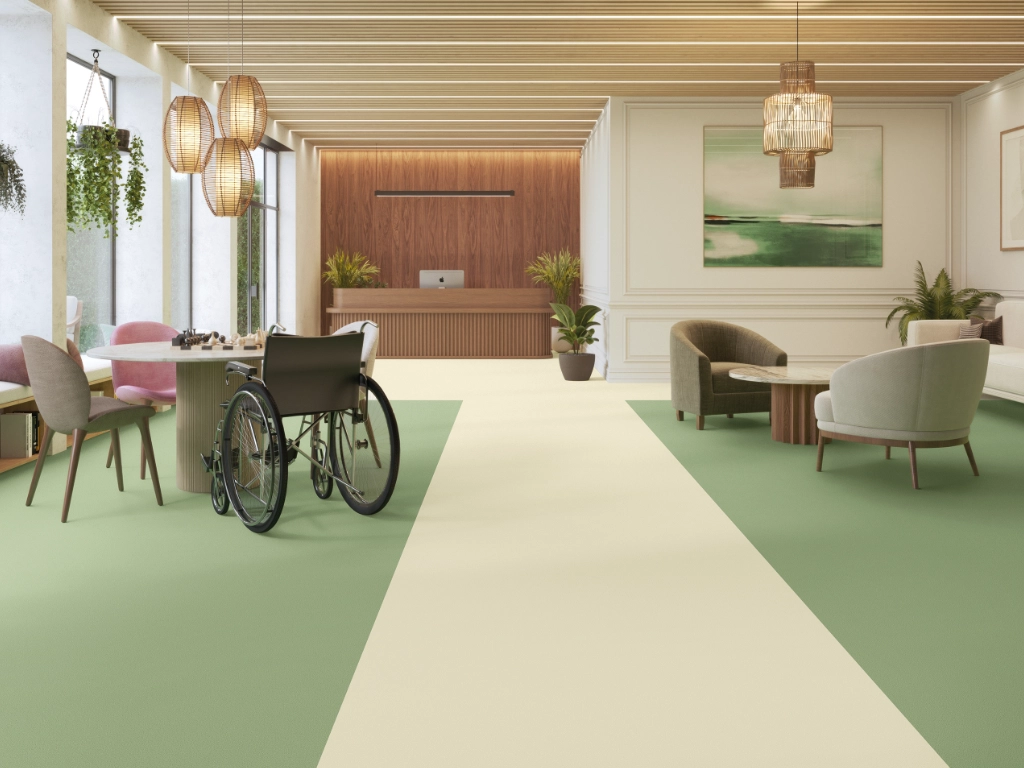 Polyflor Geotone Quicklay Gallery Glacial Mist 6281 and Aventurine 6279