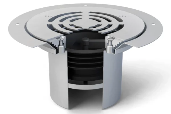Herbish Vinyl Floor Drain HBV-125V-WS -100V-sectioned