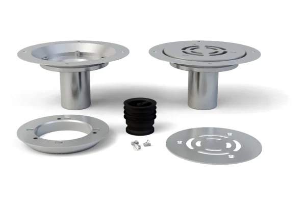 Herbish Vinyl Floor Drain HBV-125V-WS -components