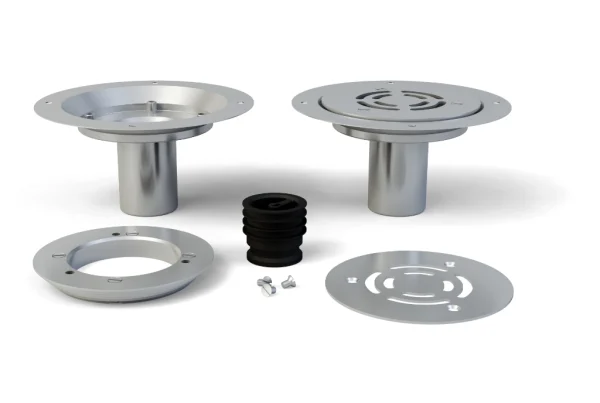 Herbish Vinyl Floor Drain HBV-125V-WS -components