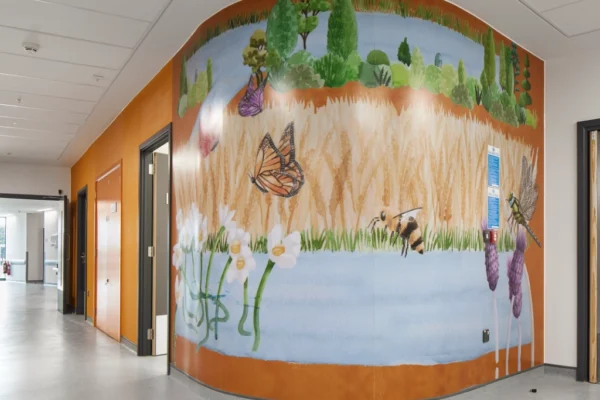 Gradus SureProtect Artworx SPA25S Bespoke Wall Cladding - Grange University Hospital
